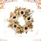 Glitzhome® 24" Fall Neutral Sunflower, Pumpkin and Leaf Wreath